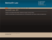 Tablet Screenshot of beckwithlaw.com